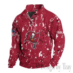 Tampa Bay Buccaneers Buttoned Collar Sweatshirt New Design 2025 S9DBSCH2037