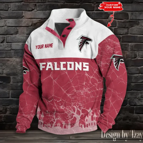 Atlanta Falcons Buttoned Collar Sweatshirt New Design 2025 S9DBSCH2041