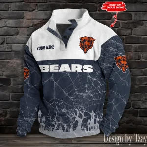 Chicago Bears Buttoned Collar Sweatshirt New Design 2025 S9DBSCH2045
