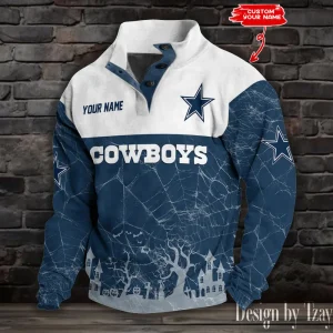 Dallas Cowboys Buttoned Collar Sweatshirt New Design 2025 S9DBSCH2048