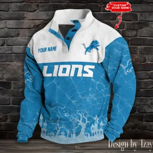 Detroit Lions Buttoned Collar Sweatshirt New Design 2025 S9DBSCH2050