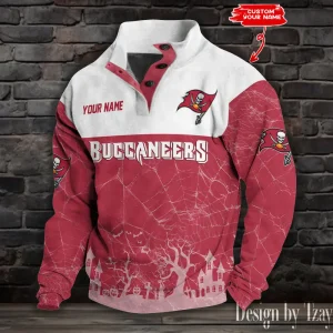 Tampa Bay Buccaneers Buttoned Collar Sweatshirt New Design 2025 S9DBSCH2069