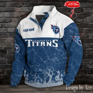 Tennessee Titans Buttoned Collar Sweatshirt New Design 2025 S9DBSCH2070