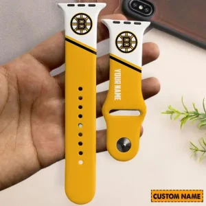 Boston Bruins NHL Limited Edition Apple Watch Band For Fans New 2025 AZAWB130