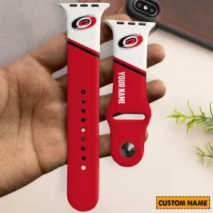 Carolina Hurricanes  NHL Limited Edition Apple Watch Band For Fans New 2025 AZAWB133