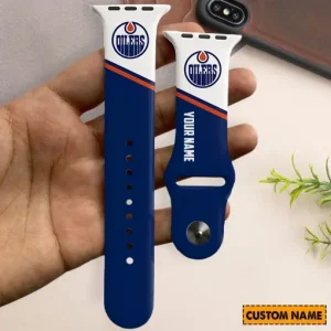 Edmonton Oilers NHL Limited Edition Apple Watch Band For Fans New 2025 AZAWB139