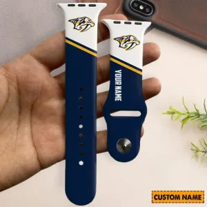 Nashville Predators NHL Limited Edition Apple Watch Band For Fans New 2025 AZAWB144
