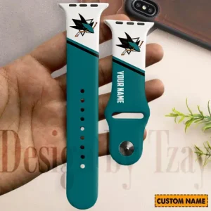 San Jose Sharks NHL Limited Edition Apple Watch Band For Fans New 2025 AZAWB151