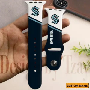 Seattle Kraken NHL Limited Edition Apple Watch Band For Fans New 2025 AZAWB152