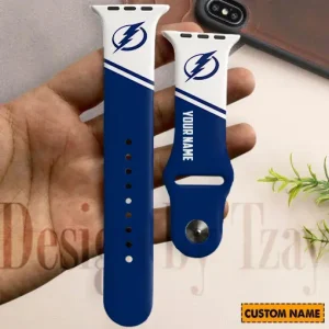 Tampa Bay Lightning NHL Limited Edition Apple Watch Band For Fans New 2025 AZAWB154
