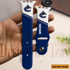Vancouver Canucks NHL Limited Edition Apple Watch Band For Fans New 2025 AZAWB157