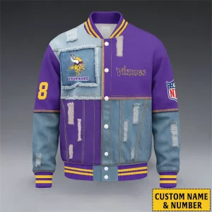 Minnesota Vikings Unisex Exclusive Styles Varsity Jacket SPTBBJACKET666