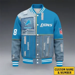 Detroit Lions Unisex Exclusive Styles Varsity Jacket SPTBBJACKET680