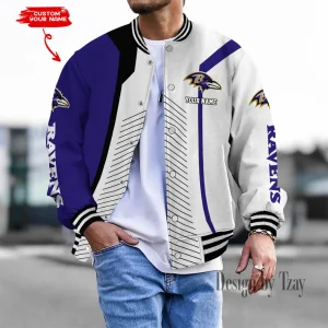 Baltimore Ravens Personalized New Button Jacket Gifts For Fan SPTBBJACKET687