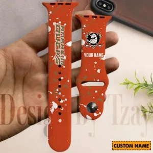 Anaheim Ducks NHL Limited Edition Apple Watch Band For Fans New 2025 AZAWB161