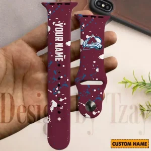 Colorado Avalanche NHL Limited Edition Apple Watch Band For Fans New 2025 AZAWB167