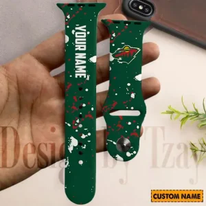 Minnesota Wild NHL Limited Edition Apple Watch Band For Fans New 2025 AZAWB174