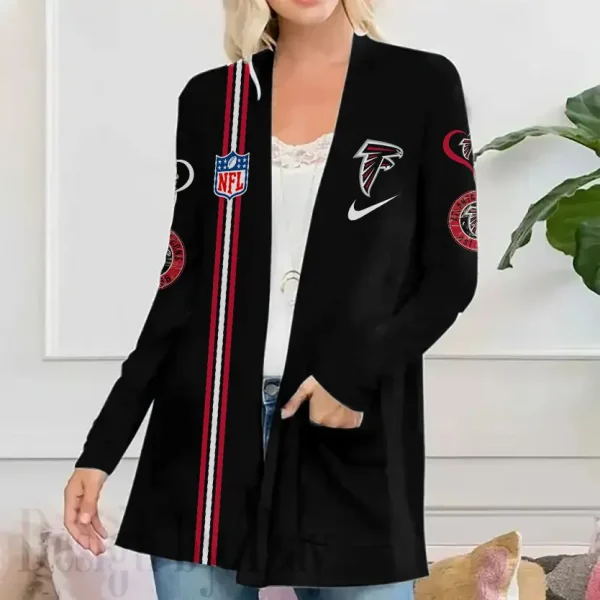 Atlanta Falcons Women’s Patch Pocket Cardigan SPTWPPC131