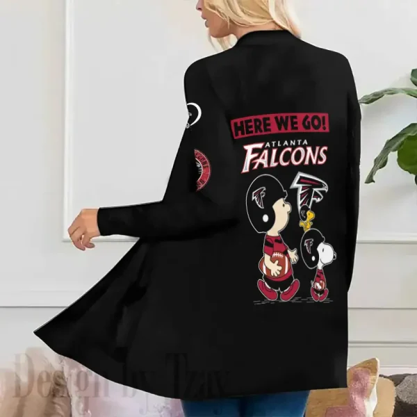 Atlanta Falcons Women’s Patch Pocket Cardigan SPTWPPC131 - Image 3