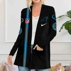 Carolina Panthers Women’s Patch Pocket Cardigan SPTWPPC134