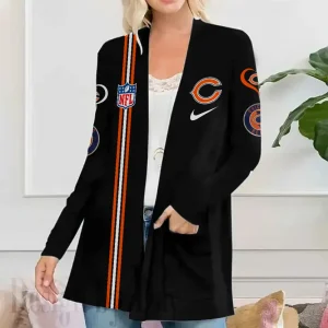 Chicago Bears Women’s Patch Pocket Cardigan SPTWPPC135