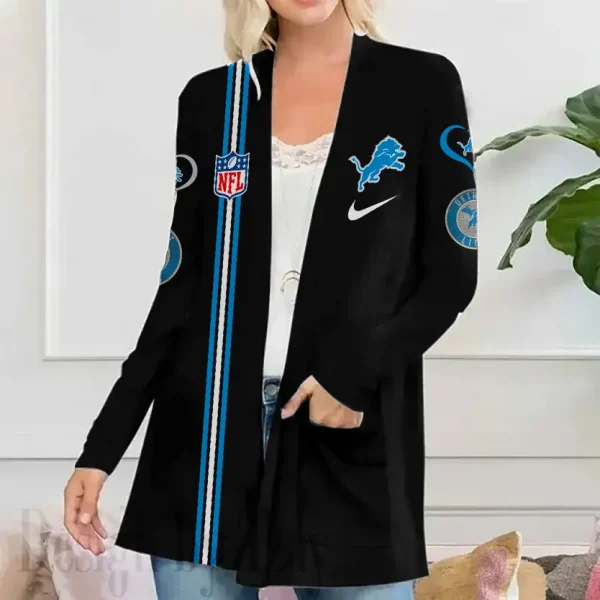 Detroit Lions Women’s Patch Pocket Cardigan SPTWPPC140