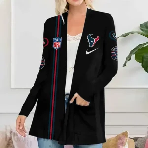 Houston Texans Women’s Patch Pocket Cardigan SPTWPPC142