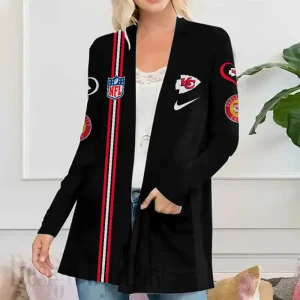 Kansas City Chiefs Women’s Patch Pocket Cardigan SPTWPPC145