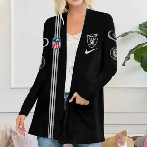 Las Vegas Raiders Women’s Patch Pocket Cardigan SPTWPPC146