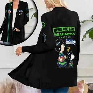 Seattle Seahawks Women’s Patch Pocket Cardigan SPTWPPC158