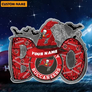 Tampa Bay Buccaneers NFL Boo Spooky Season Personalized Acrylic Block Plaque For Fan - Limited Edition SPTFTAB123