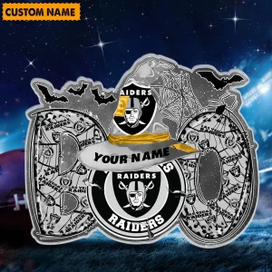 Las Vegas Raiders NFL Boo Spooky Season Personalized Acrylic Block Plaque For Fan - Limited Edition SPTFTAB124