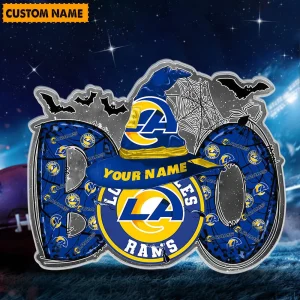 Los Angeles Rams NFL Boo Spooky Season Personalized Acrylic Block Plaque For Fan - Limited Edition SPTFTAB133