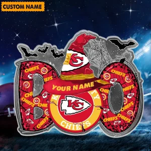 Kansas City Chiefs NFL Boo Spooky Season Personalized Acrylic Block Plaque For Fan - Limited Edition SPTFTAB134