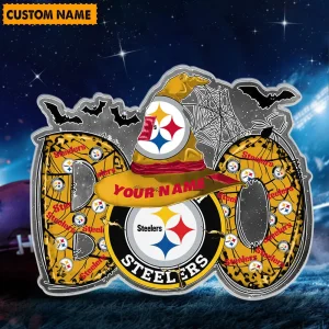 Pittsburgh Steelers NFL Boo Spooky Season Personalized Acrylic Block Plaque For Fan - Limited Edition SPTFTAB135