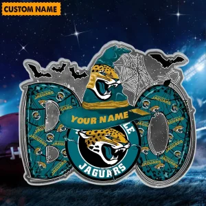 Jacksonville Jaguars NFL Boo Spooky Season Personalized Acrylic Block Plaque For Fan - Limited Edition SPTFTAB140
