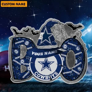 Dallas Cowboys NFL Boo Spooky Season Personalized Acrylic Block Plaque For Fan - Limited Edition SPTFTAB151