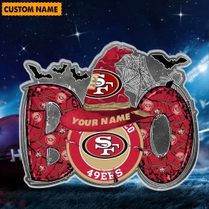 San Francisco 49ers NFL Boo Spooky Season Personalized Acrylic Block Plaque For Fan - Limited Edition SPTFTAB152