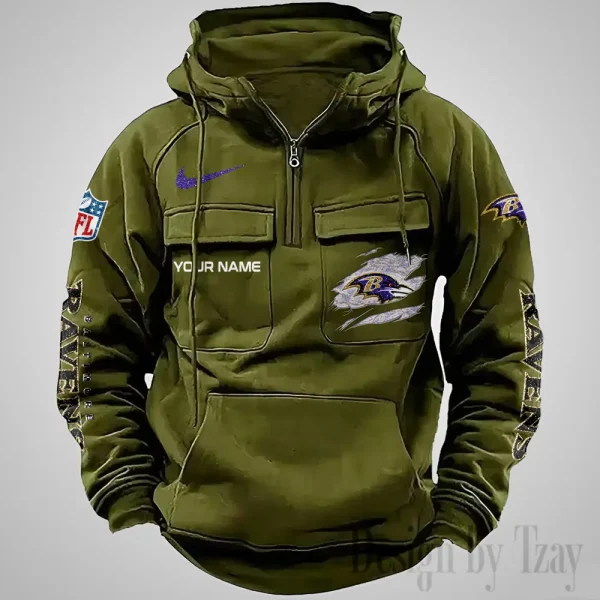 Baltimore Ravens Fashionable Classic Street Hoodie AZVMHD1058 - Image 3