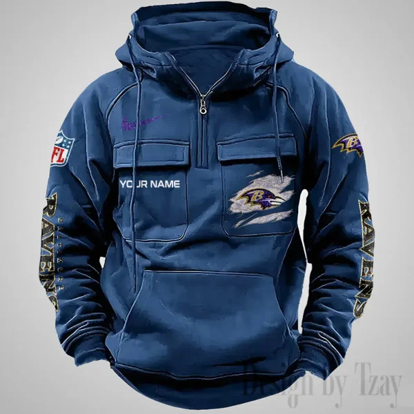 Baltimore Ravens Fashionable Classic Street Hoodie AZVMHD1058 - Image 4