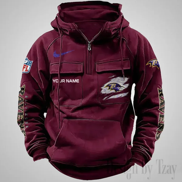 Baltimore Ravens Fashionable Classic Street Hoodie AZVMHD1058 - Image 5