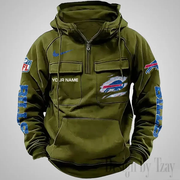 Buffalo Bills Fashionable Classic Street Hoodie AZVMHD1059 - Image 2