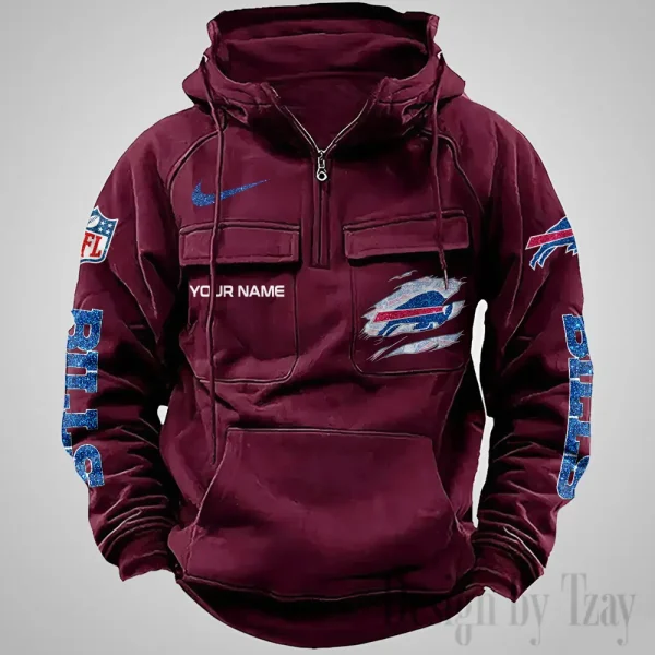 Buffalo Bills Fashionable Classic Street Hoodie AZVMHD1059 - Image 3
