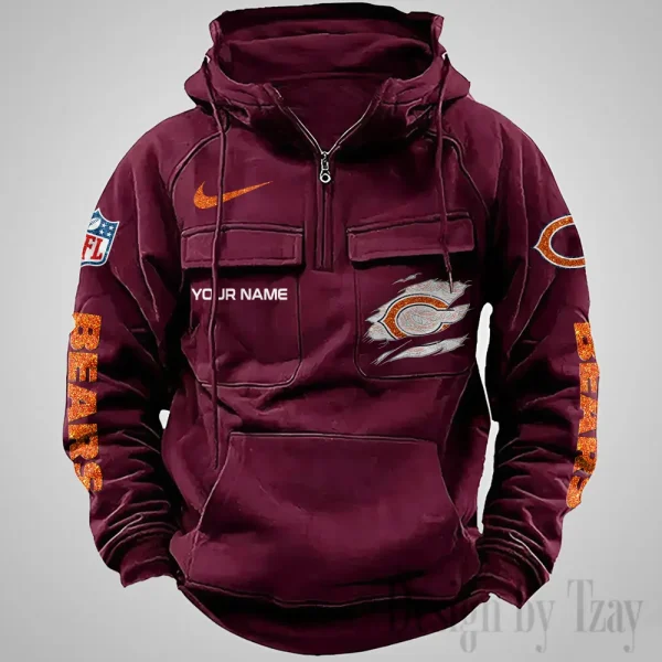 Chicago Bears Fashionable Classic Street Hoodie AZVMHD1061 - Image 3