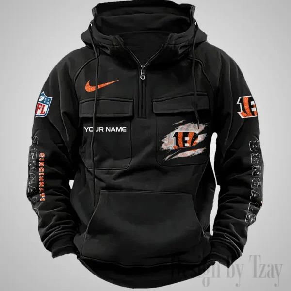 Cincinnati Bengals Fashionable Classic Street Hoodie AZVMHD1062 - Image 2