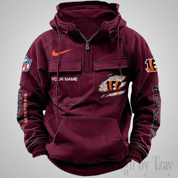 Cincinnati Bengals Fashionable Classic Street Hoodie AZVMHD1062 - Image 4