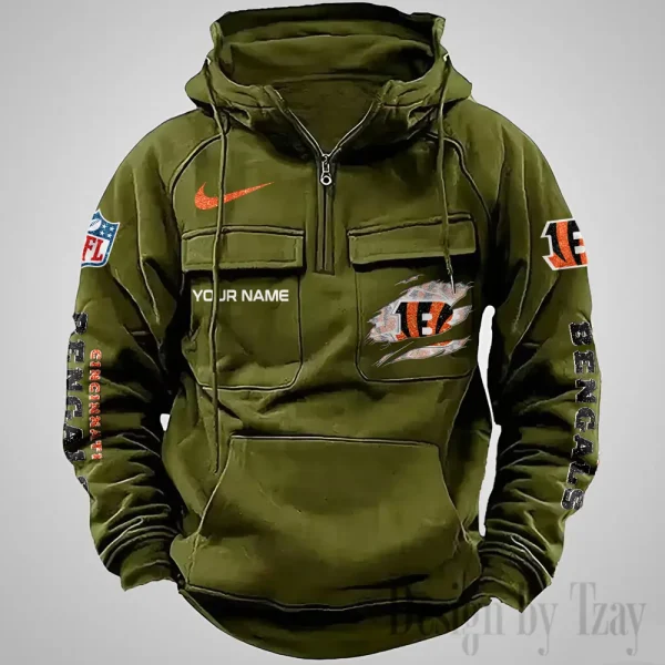 Cincinnati Bengals Fashionable Classic Street Hoodie AZVMHD1062 - Image 5