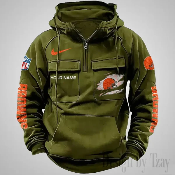 Cleveland Browns Fashionable Classic Street Hoodie AZVMHD1063 - Image 3