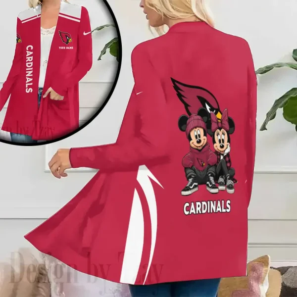 Arizona Cardinals Women’s Patch Pocket Cardigan SPTWPPC162 - Image 2