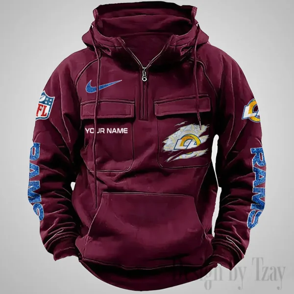Los Angeles Rams Fashionable Classic Street Hoodie AZVMHD1074 - Image 3